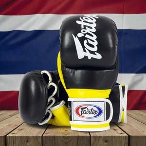 Gants de sparring Fairtex MMA Sanda, entraînement professionnel, unisexe, cuir PU durable, légers, fermeture à boucle - Product Image 1