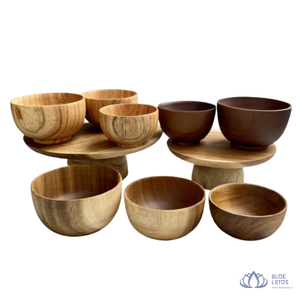 [HIGH QUALITY] | Wooden <b>Bowl</b> Modern Minimalist Smooth Polished Wooden Dish For Kitchen Dining Table Resort from <b>Blue</b> Lotus Farm - Product Image 1