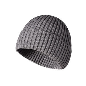 High Quality Cuffed Women Knit <b>Hat</b> Unisex Acrylic Knitted Beanie Custom Winter <b>Hat</b> Custom Logo Knit Cap Soft Thermal Headwear - Product Image 4