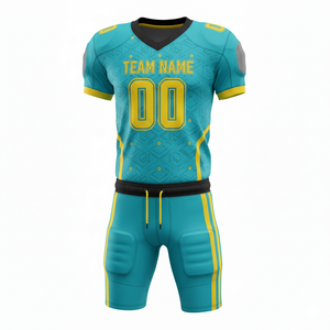 Conjunto de Uniforme de Fútbol Americano Personalizado para Hombre, Impresión por Transferencia de Calor, Transpirable, 100% Poliéster, Pantalones de Jersey, Antibacteriano, Anti-UV - Product Image 4
