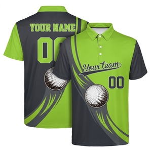 <b>Men's</b> <b>Purple</b> Golf <b>Polo</b> <b>Shirt</b> Short Sleeve Digital Print Custom Name Number Quick Dry Knitted Polyester Sport Wear - Product Image 5