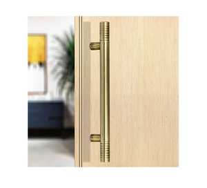 Modern Striped Aluminum Alloy Cabinet Handles <b>Gold</b> Kitchen Wardrobe Door <b>Pulls</b> Matte Black Cupboard Knobs - Product Image 6