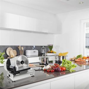 SL526 110V/150W Affettatrice a Nastro Semi-Automatica da 7,5 Pollici per Carne, per Uso Domestico e Preparazione Alimenti - Product Image 3