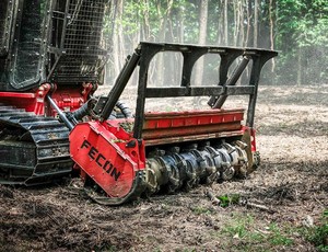 Heavy Duty Fecon Bull Hog Forestry Mulcher Hydraulic Attachment <b>Pump</b> Gear for Skid Steer Excavator Brush Clearing Diesel Powered - Product Image 4