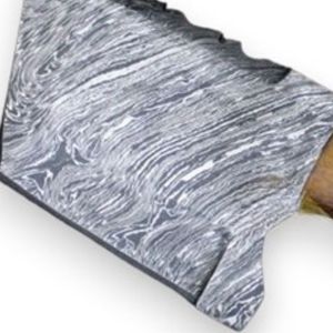 Cuchillos Tanto Profesionales de Acero de Damasco para Caza, Cuchillos de Supervivencia de Hoja Fija para Exteriores con Filo Afilado y Mango - Product Image 6
