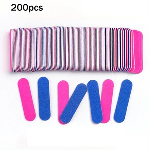 LANGMA 5cm Double-Sided Mini Crystal Glass Nail <b>Files</b> Set 100 Grit Disposable Pink Blue Color <b>Box</b> Packaging Nail Care - Product Image 4
