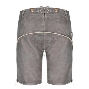 Pantalones Cortos de Cuero Bávaro para Hombre, Bordados, de Gamuza Genuina, Cintura Media, 4 Opciones de Color, Tallas Disponibles - Product Image 4