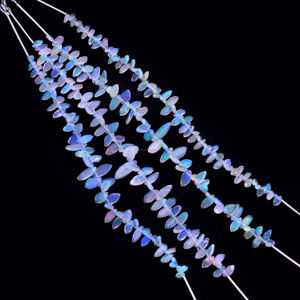 Opale éthiopienne perles faites à la main lisse Marquise forme pierres précieuses fabrication de bijoux perles 6 pouces longueur 5x3mm-13mmx5mm taille troisième - Product Image 1