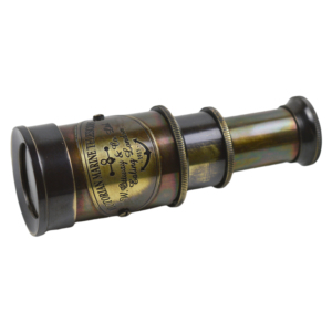 Telescopio de Latón de 19 cm con Diseño de Cabeza de Cuero, Telescopio de un Solo Tubo con Acabado Brillante - Product Image 3