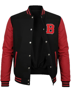 SBEA IMPEX Custom <b>Men's</b> Embroidered Stand Collar <b>Canvas</b> Varsity <b>Jackets</b> Front Custom Logo Winter Ready Polyester/Cotton Zipper - Product Image 1