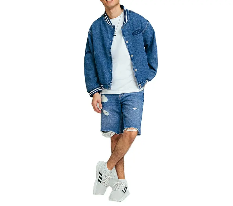 Premium solide Farbe Denim Shorts für Herren Baumwolle Jeans regulär passform mehrere Taschen bequeme Jeans kurz für Männer zu günstigem Preis