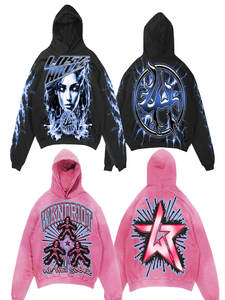 Sudadera con Capucha de Invierno de Alta Calidad con Diseño Gráfico Personalizado, Estilo Urbano, Oversize, 100% Algodón Felpa, Ecológica, Moderna y Estampada - Product Image 5