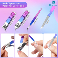 Lot de 12 kits professionnels de manucure et pédicure en acier inoxydable, résistants à la rouille, coupe-ongles 3-en-1, étui en cuir, logo personnalisé
