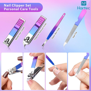 Juego de Manicura y Pedicura Profesional de 12 Piezas con Pinzas y Estuche de Cuero, Acero Inoxidable, Precio al por Mayor - Product Image 5