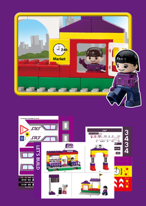 Juego de Bloques de Construcción de Estación de Tren de Plástico OXFORD para Niños Pequeños con Figuras y Caja de Almacenamiento para Juego de Imitación Preescolar, Edad +3 años - Product Image 4