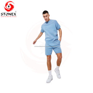 Service OEM de haute qualité 100% pur coton hommes chemises et shorts ensemble 2 pièces conception personnalisée hommes chemises et shorts ensemble pour garçons - Product Image 6