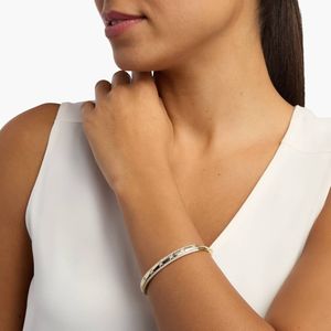 Double Row Natural Round Brilliant Cut Diamond Luxury <b>Bangle</b> <b>Bracelet</b> in Yellow Gold for Women - Product Image 2
