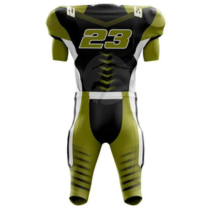 Uniforme de Fútbol Americano Sublimado OEM Premium, Transpirable, Elástico, de Secado Rápido, Jersey Varsity, Pantalones de Compresión Cortos - Product Image 2