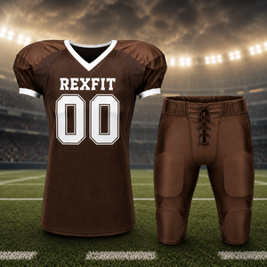 Uniforme de Fútbol Americano Personalizado y Conjunto de Pantalones Integrados, Ropa Deportiva Transpirable de Malla, Sublimada, Fabricada por Rexfit - Product Image 2