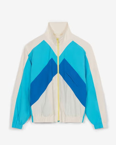 <b>Men's</b> Color Block <b>Racer</b> <b>Jacket</b> Polyester Zipper Stand Collar Sporty Windbreaker Spring Breathable Nylon Windbreaker <b>Jacket</b> - Product Image 4