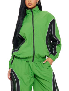 Ensemble de survêtement en nylon pour femme, coupe courte, coupe-vent, nouvelle collection, idéal pour l'été, vente en gros de vêtements de sport - Product Image 5
