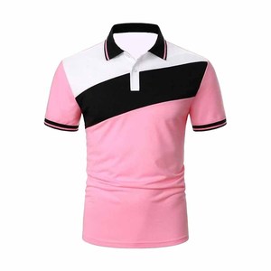 Polo pour homme, manches courtes, coupe classique, respirant, haut de sport d'été, noir, rouge, blanc, polyester - Product Image 5