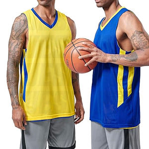 Camiseta de Baloncesto Personalizada Reversible Sublimada, Ropa Deportiva Bordada para Hombre, Uniforme de Baloncesto Atlético - Product Image 1