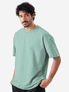 Manufacturing your Men's Oversized Plain 100% Cotton T-Shirt O-Neck with your logo Solid Color Casual Style Regular Fit - Product Image 5