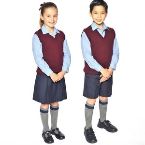 Conjunto de Uniforme Escolar JACOMO APPAREL para Niños, Unisex, Tela de Poliéster/Algodón, Camisas y Pantalones Cortos a Juego - Product Image 1