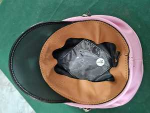 หมวกทรงสูงสีชมพูผ้าฝ้ายสไตล์ไบค์เกอร์  พร้อมโซ่  สำหรับงานปาร์ตี้  เฟติช  บีดีเอสเอ็ม  ผลิตโดย Root Fight Gear - Product Image 2