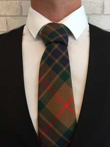 Corbata Escocesa de Tartán, Corbata de Poliéster con Estampado a Cuadros en Rojo, Azul, Verde y Amarillo, Corbata Formal con Diseño - Product Image 2