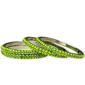 Bracelets tendance en métal vert perle, élégants pour mariages et soirées, prix de gros premium, vente chaude - Product Image 3