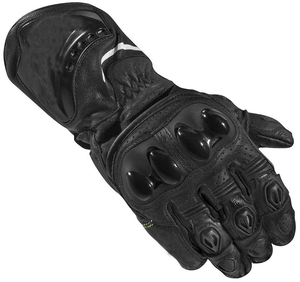 Guantes de Motocicleta de Cuero para Hombre, con Cierre de Cremallera, Negros, Protección Invernal - Product Image 6