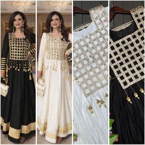 Vestido Palazzo de Diseño Étnico Elegante de la Mejor Calidad con Conjunto de Dupatta para Mujer, para Bodas y Fiestas, Vestido Anarkali de Novia - Product Image 6