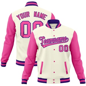 Chaqueta universitaria de calidad profesional suministrada directamente de fábrica, chaqueta de béisbol personalizable con letras para el invierno, totalmente personalizable - Product Image 3