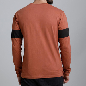 เสื้อยืดแขนยาวพรีเมียมสำหรับผู้ชาย ผ้าฝ้าย 100% ออกแบบโลโก้ด้านหน้าได้ตามต้องการ คุณภาพสูง ระบายอากาศดี มีบริการ OEM - Product Image 3