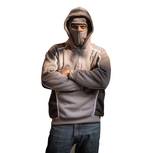 Multi Panels Design Made Long Sleeve Men's Zip Up Hoodies Breathable Windproof Zipper Up Balaclava Zipper Hoodie Male - Product Image 6