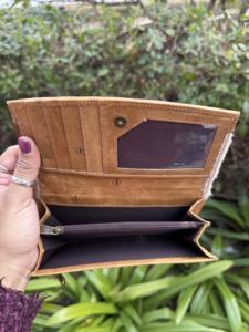 Cartera de mano de piel de vaca con patrón occidental, monedero de piel con pelo, gran oferta, regalo para mujer - Product Image 5