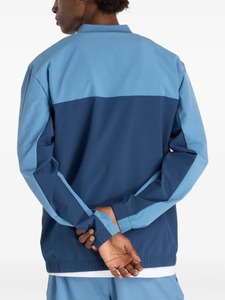 Men's Color Blocking Bomber <b>Jacket</b> Zipper Closure Windproof Casual Spring Polyester Material Stand Collar Regular Fit - Product Image 6