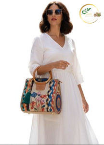 Natural Fiber Jute Ladies Purse Eco Friendly Stylish Handbag for Women - Product Image 2