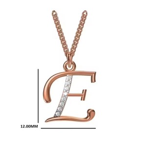 Stylish 18K Gold-Plated Initial Letter E Pendant Necklace for Women Beautiful E Alphabet Charm Perfect Gift Fine Pendants Charms - Product Image 4
