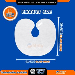 Nidy Lightweight Disposable Waterproof PP Pull-On <b>Apron</b> for Adult Spa Salon Wellness-Hygienic Single-Use - Product Image 3