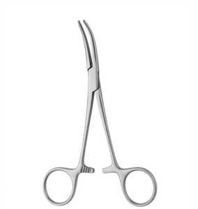 Forceps hémostatiques manuels Dandy de haute qualité - Courbés latéralement (140 mm) en acier inoxydable, instrument chirurgical de classe I certifié CE - Product Image 4
