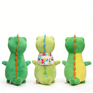 Peluche de dinosaure mignonne personnalisée, dinosaure en peluche dodu debout, poupée en peluche dinosaure aux grands yeux pastel - Product Image 5