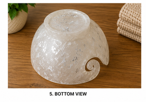 Handmade Resin Yarn <b>Bowl</b> with Crackle Glaze Finish Modern Design Portable Crochet Thread & <b>Knitting</b> Storage Home Decor - Product Image 3