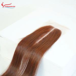 Meilleures ventes !! Extensions de cheveux vietnamiennes teintées avec closure en dentelle HD suisse, raie au milieu, cheveux de luxe, précommande - Product Image 5