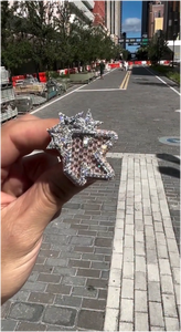 Anillo de Plata de Ley 925 con Diamantes Baguette y Diseño de Estrella, Moissanita VVS, Hecho a Medida, Anillos Hip Hop Brillantes para Hombre - Product Image 2