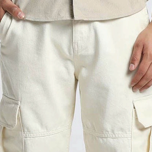 Pantalon cargo multi-poches de haute qualité pour hommes, logo personnalisé, couleur unie, pantalon cargo de sport pour hommes - Product Image 4