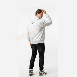 Prix de gros Sweat à capuche pour homme personnalisé, délavé à l'acide, uni, brodé, écologique, 100% coton, grammage lourd, à épaules tombantes, collection automne - Product Image 3