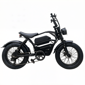 Vélo de montagne électrique pour adultes, pneus neige 20*4 pouces, batterie lithium 48V, panier de rangement, 7 vitesses, double suspension, étanche - Product Image 2